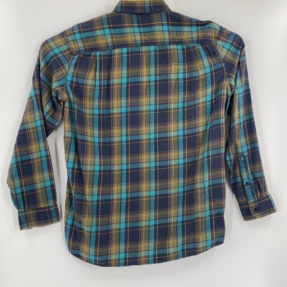 L.L.Bean Medium Green Blue Plaid Slightly Fitted Long Sleeve Button Down‎ Shirt - Picture 4 of 4
